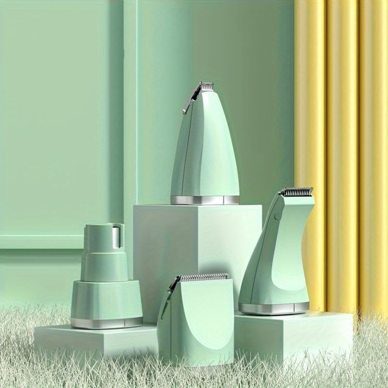 4-in-1 Electric Pet Trimmer with Nail Polish - Low Noise USB Rechargeable, 4-in-1 Trimmer for Dogs, Cats, Small Animals - Includes Shaving Blade, Foot Hair Small Blade - Image 8