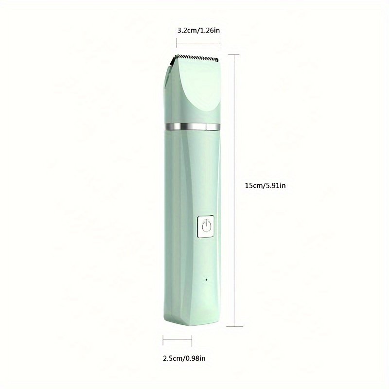 4-in-1 Electric Pet Trimmer with Nail Polish - Low Noise USB Rechargeable, 4-in-1 Trimmer for Dogs, Cats, Small Animals - Includes Shaving Blade, Foot Hair Small Blade - Image 4