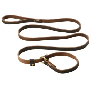 Real Leather Slip Lead — Genuine Leather Dog Lead