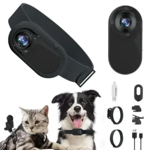 Pet Collar Camera — HD 1080p Wearable Video Recorder