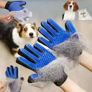Pet Grooming Gloves — Hair Remover for Cats & Dogs