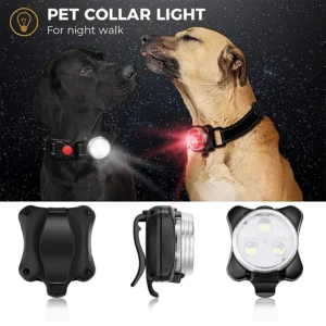 Rechargeable LED Dog Collar Light — Waterproof, 4 Modes