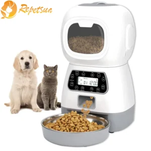 3.5L Automatic Pet Feeder — Timed, Stainless Steel Bowl