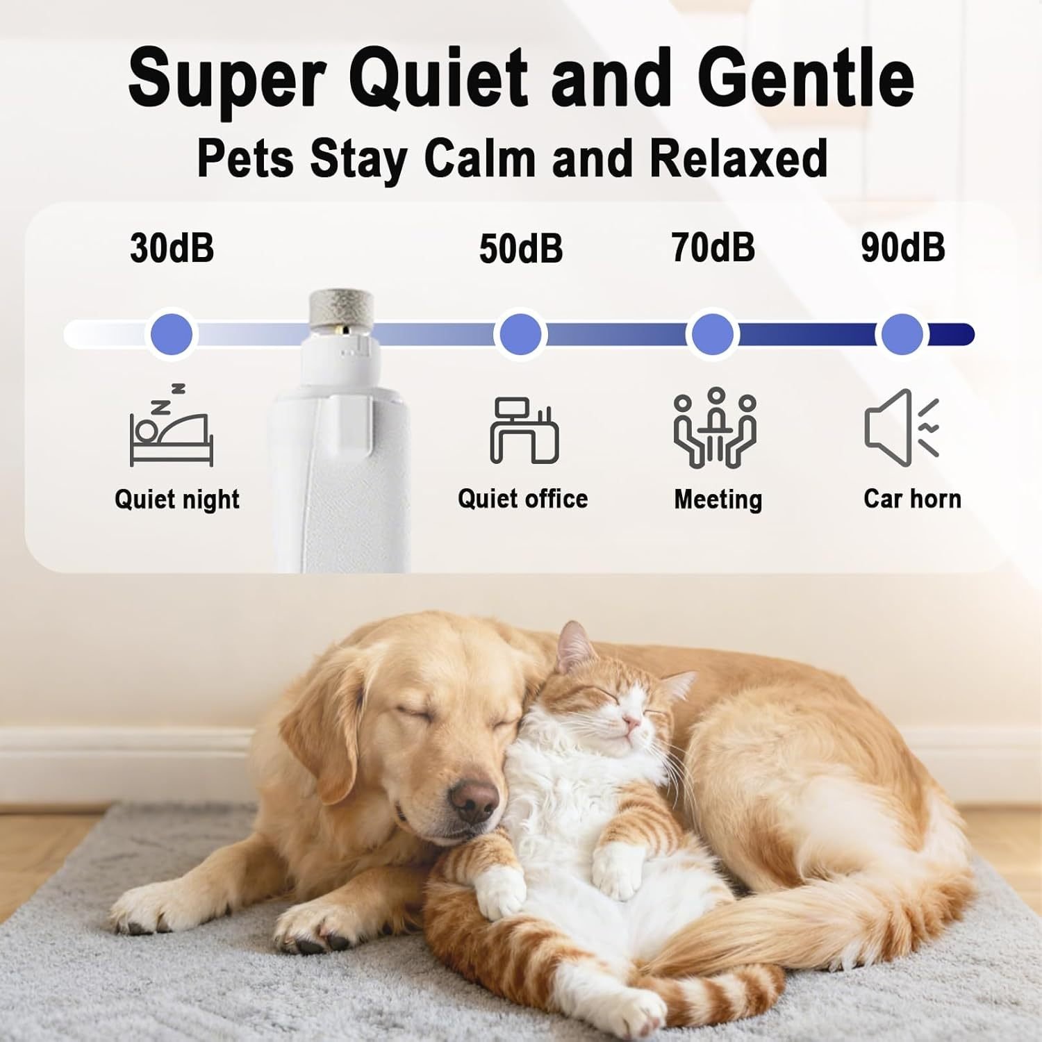 2-in-1 LED Pet Nail Grinder and Clipper — USB-C Rechargeable - Image 4