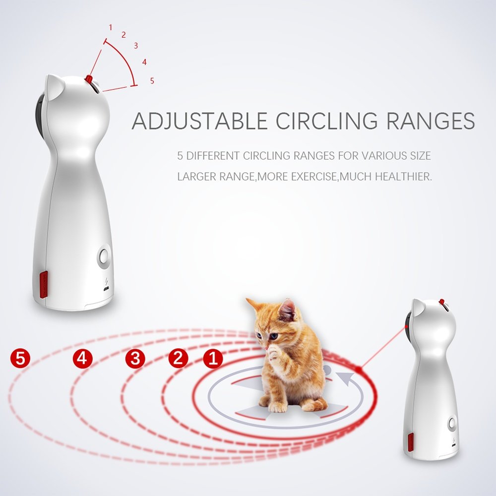 Automatic Rotating Laser Cat Toy — 5 Ranges - Image 2