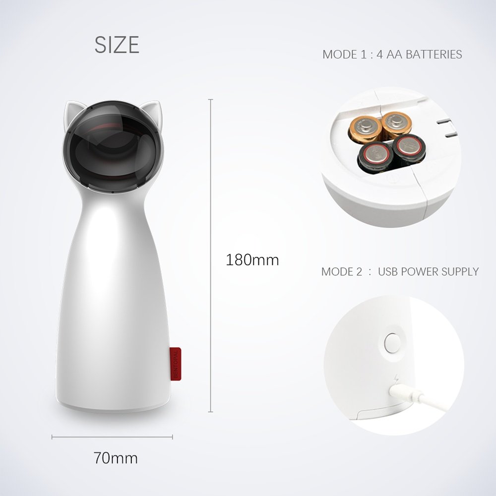 Automatic Rotating Laser Cat Toy — 5 Ranges - Image 4