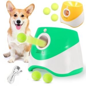 Rechargeable Automatic Dog Ball Throwing Machine — 10–30 ft