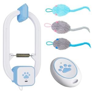 Rechargeable Electric Cat Teaser with Remote
