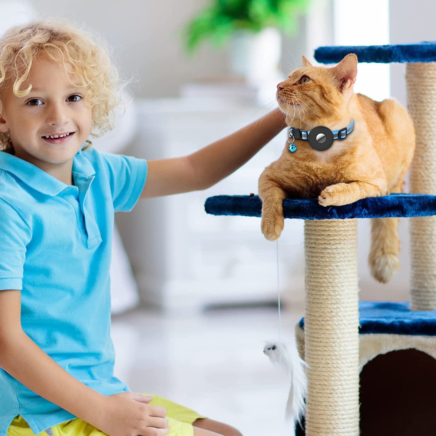 AirTag Cat Collar with Bell (AirTag not included) - Image 2
