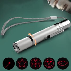Rechargeable Laser Pointer Cat Toy — 5 Modes