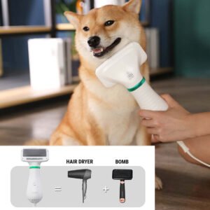 2-in-1 Pet Drying Brush — UK Plug