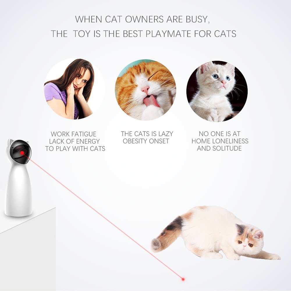 Automatic Rotating Laser Cat Toy — 5 Ranges - Image 3