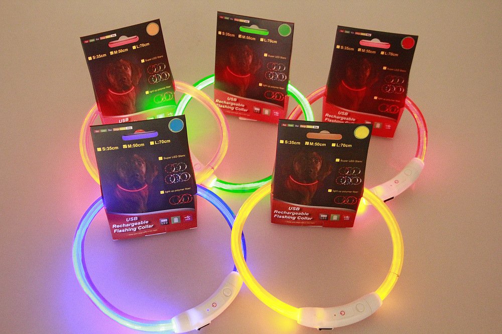 USB Rechargeable Light-Up Dog Collar - Image 7