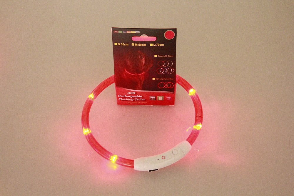 USB Rechargeable Light-Up Dog Collar - Image 5