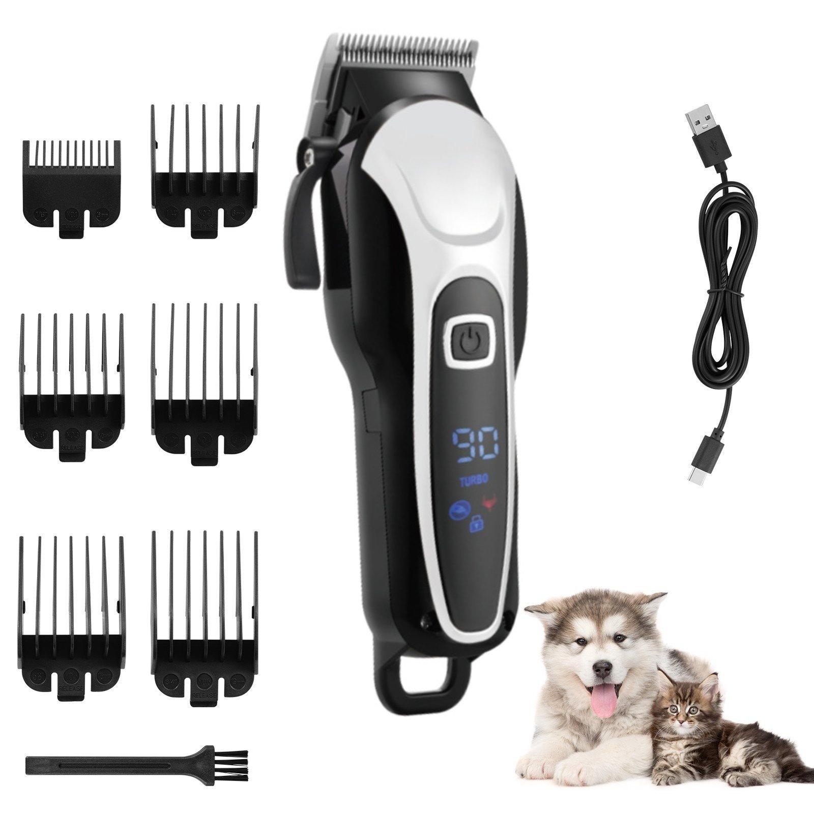 Cordless Low-Noise Dog Clippers — USB-C Rechargeable - Image 7