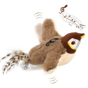 Interactive Flapping Bird Cat Toy with Catnip