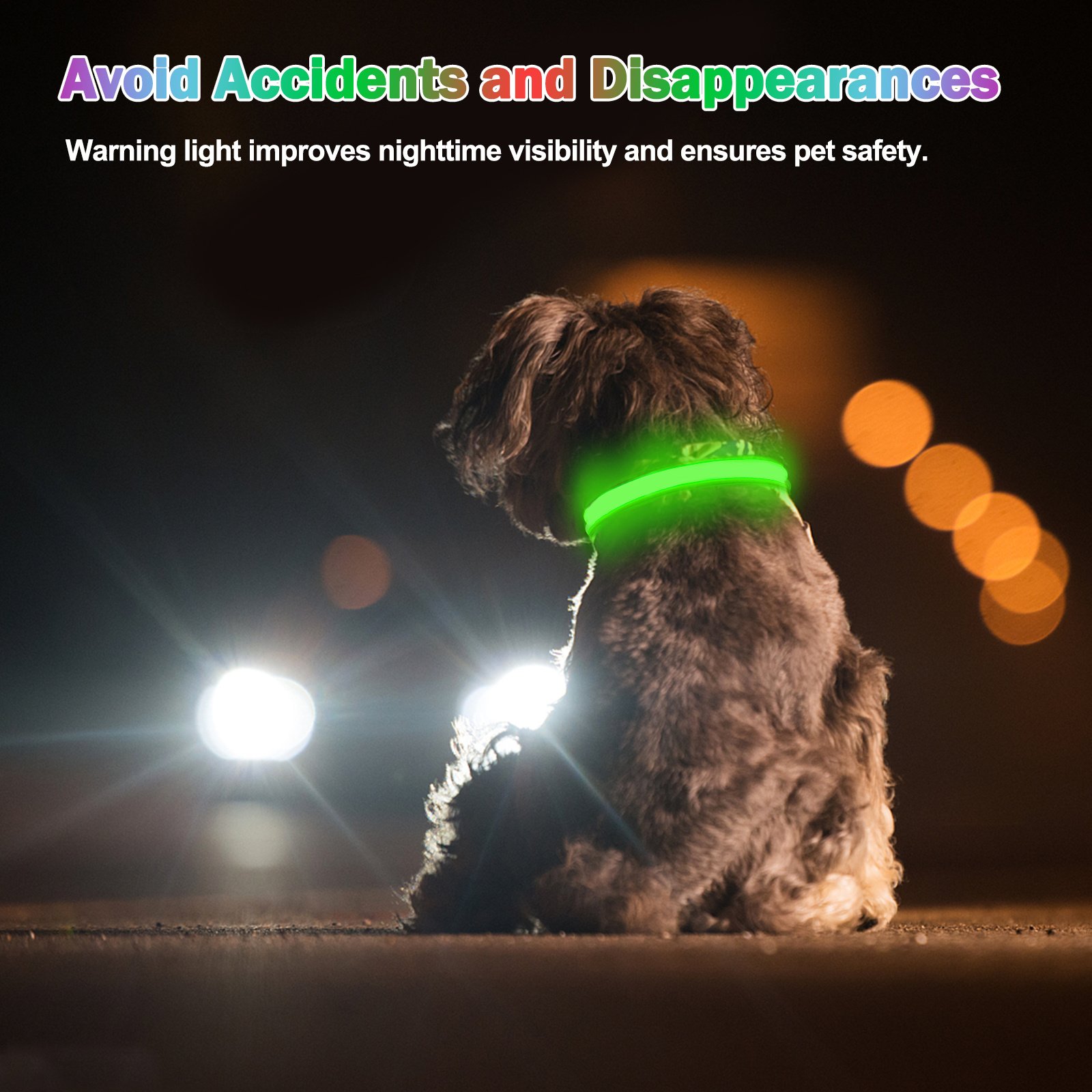 Rechargeable Light-Up Dog Collar — 3 Flash Modes - Image 6