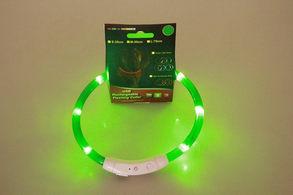 USB Rechargeable Light-Up Dog Collar - Image 8