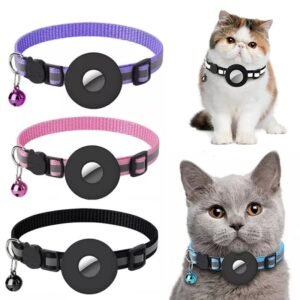 Reflective AirTag Collar for Cats and Dogs (AirTag not included)