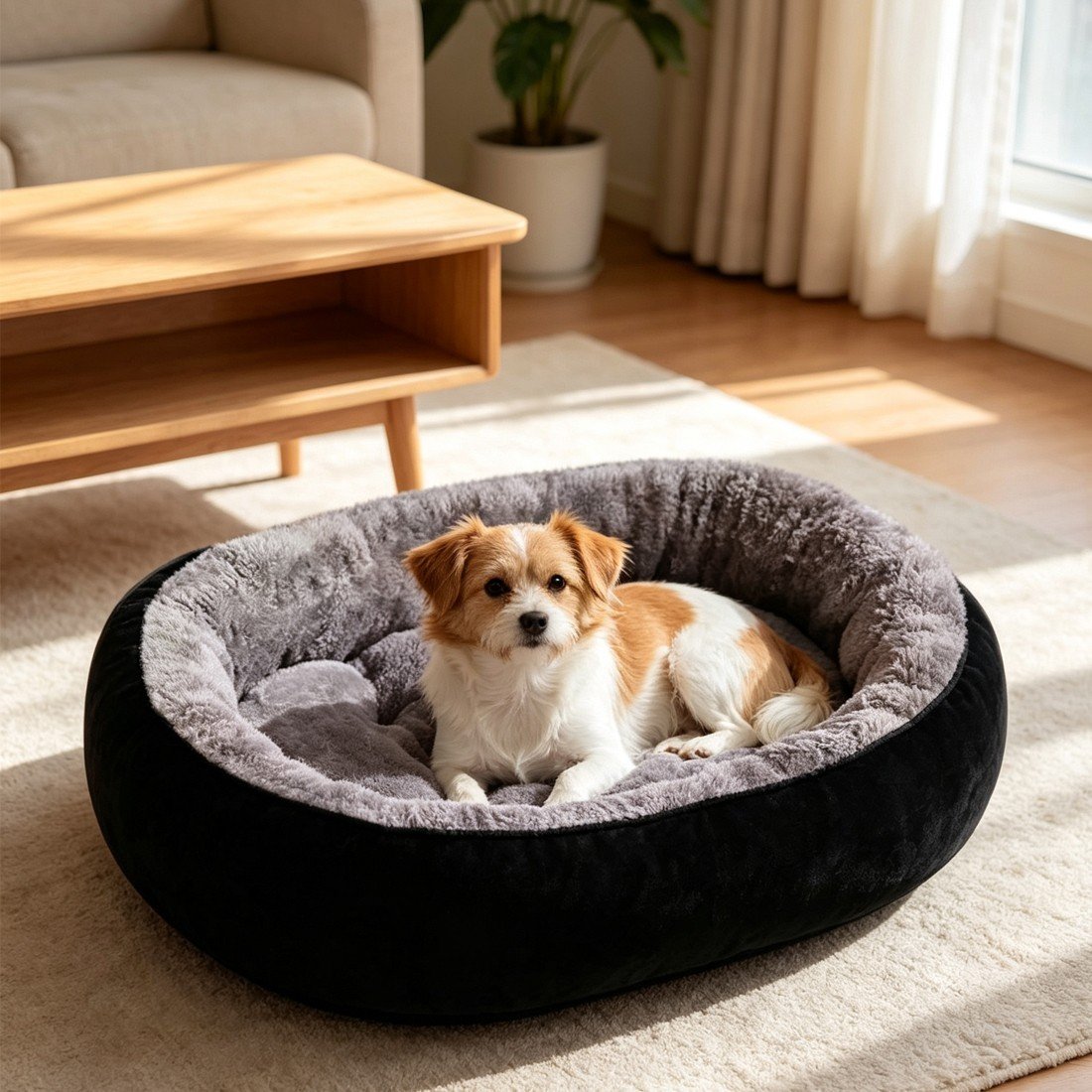 Soft Fleece Warm Pet Basket for Cats and Small Dogs - Image 2