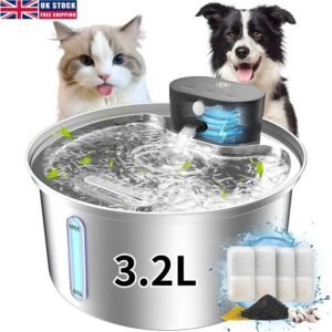 3.2L Cordless Cat Water Fountain with Motion Sensor