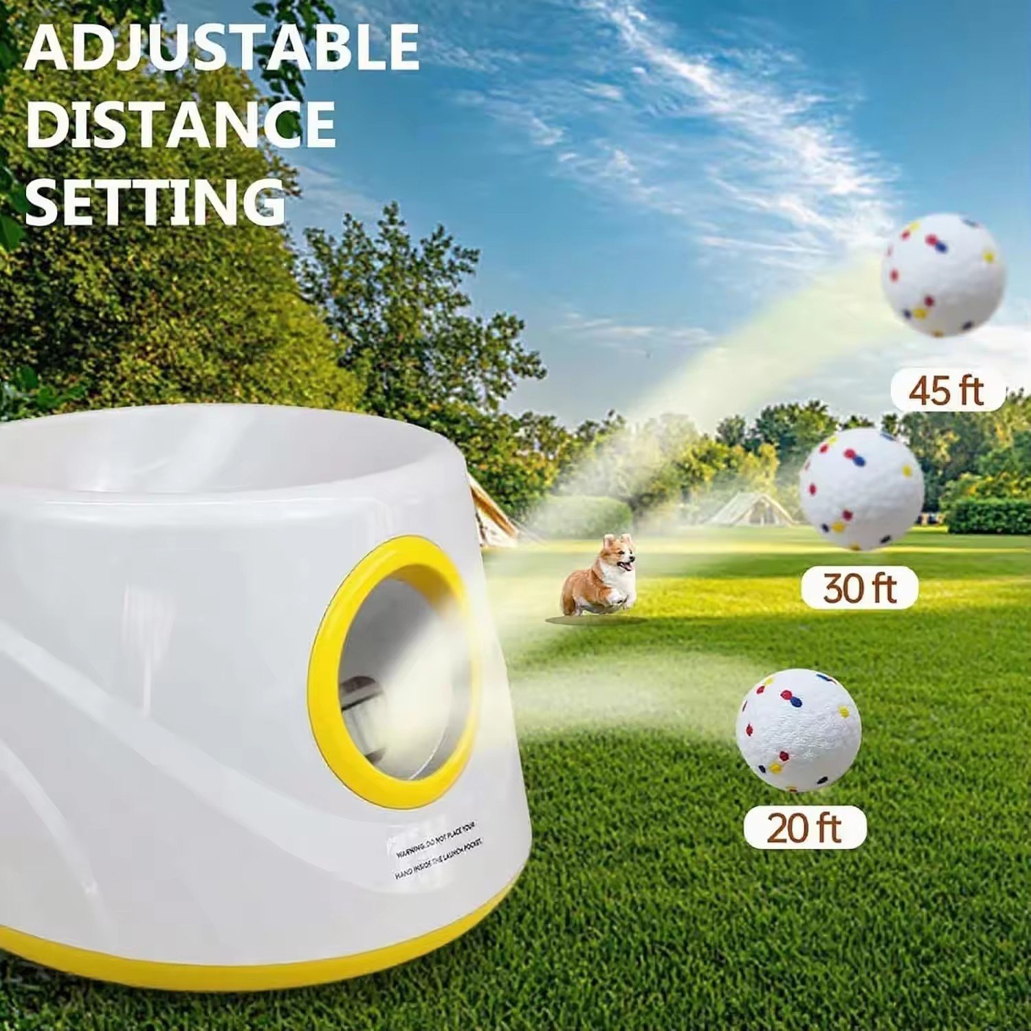 Rechargeable Automatic Dog Ball Launcher with 3 Balls - Image 4