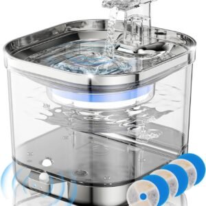 2L Wireless Cat Water Fountain with Sensor and Filter