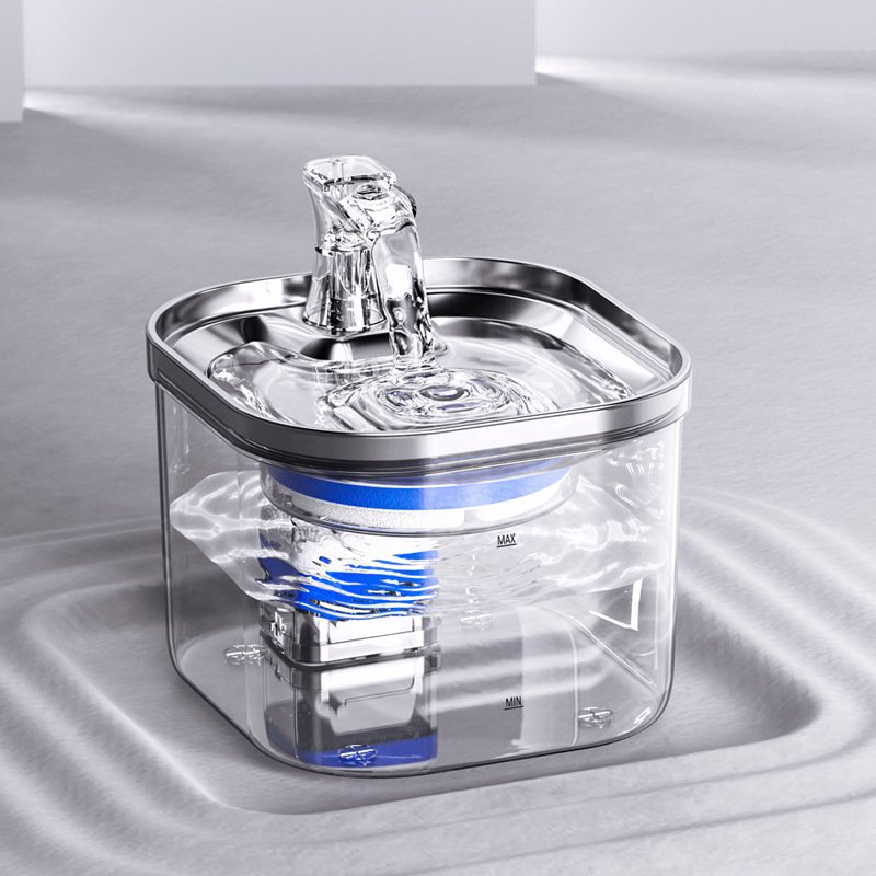 Stainless Steel Pet Water Fountain — Optional Motion Sensor - Image 4