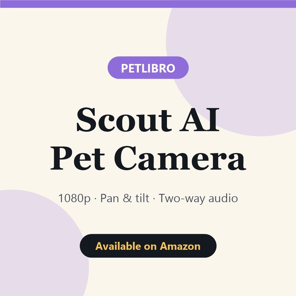 PETLIBRO Scout AI Pet Camera – available on Amazon UK
