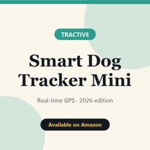 Tractive Smart Dog Tracker Mini (2026 Edition) – available on Amazon UK